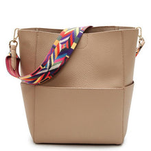 Wide Strap Bucket Bag