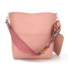 Wide Strap Bucket Bag
