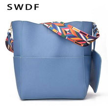 Wide Strap Bucket Bag