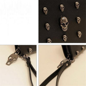 Metal Skull Wallet/Wristlet