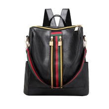 Trendy Stripe Backpack/Shoulder Bag
